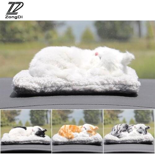 ZD 1X Pet Bamboo charcoal bag Simulation cat and dog For Peugeot 307 206 407 Mitsubishi asx outlander Mazda 3 6 cx-5 accessories