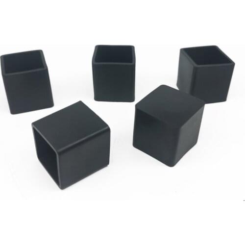 10 pcs Square PVC soft rubber tube cover table and chair foot pad protective cover