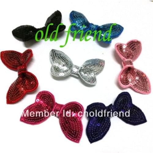 2.8" sequin butterfly 8 color IN STOCK Free Shipping 48 pcs/lot