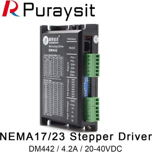 Leadshine DM442 2 Phase Stepper Motor Driver 18-50VAC for Nema 14/16/17/23 Stepping Motor Controller