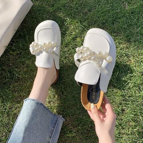 2021 Fashion Women Beach Cork Slippers Summer Shoes Flat Non-Slip Outside Female Casual Leather Buckle Slide 35-42 Black White