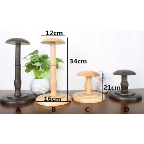 5 pcs/lot Real wood table hat rack clothing store hat display rack clothing ironed real wood hat holder window display props