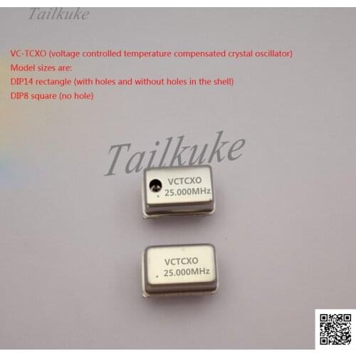 Active Plug-in Voltage-controlled Temperature-compensated Crystal Oscillator VCTCXO 25MHz 50MHZ 100MHZ 32.768mhz