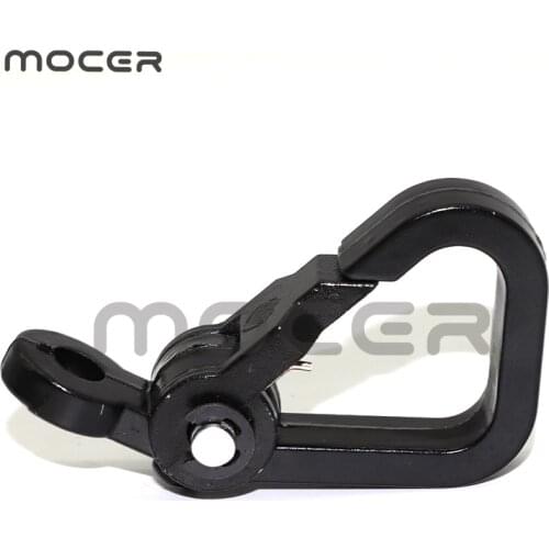 Aluminum Alloy Motorcycle Spring Clip Snap Hook Luggage Hanger Black
