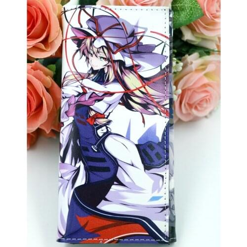TouHou Project Anime Synthetic Leather Wallet with Internal Zipper Pocket Clutch Purse
