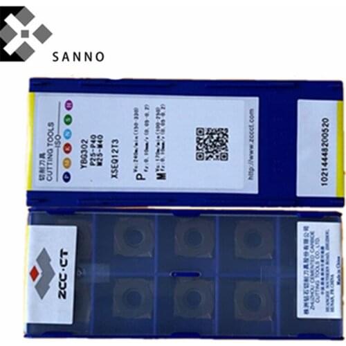Free shipping! 10pcs/lot YBG302 XSEQ1202 cnc carbide turning inserts milling inserts face and side blade