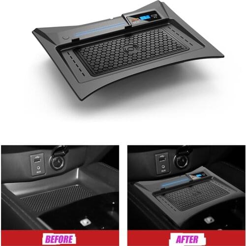 QC3.0 Fast Charging with USB Port Car Wireless charging Mount for Nissan-X-Trail All models except 2020