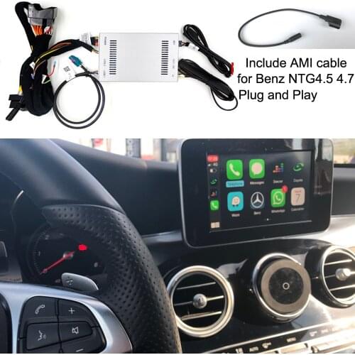 CarPlay Wireless for Mercedes Benz A-Class W176 B W246 With AMI 2013-2015 NTG4.5 NTG4.7 Radio Mirror Link AirPlay Car Play