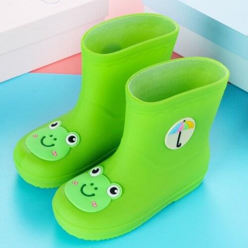Kids rain boots boy cartoon shoes jelly waterproof boots children girls fashion warm rain boots boys water shoes fashion