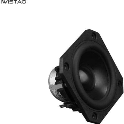 IIWISTAO HIFI 3 Inch Full Range Speaker Unit 25W81hz-20KHZ 87 (3dB) NdFeB Strong Magnetic 4/8 ohm Anodized Aluminum Cone