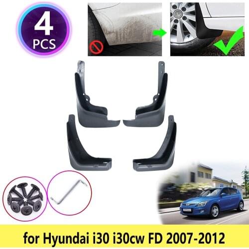 For Hyundai i30 i30cw Wagon FD 2007 2008 2009 2010 2011 2012 Mudguards Mudflaps Fender Guards Splash Mud Flaps Car Accessories