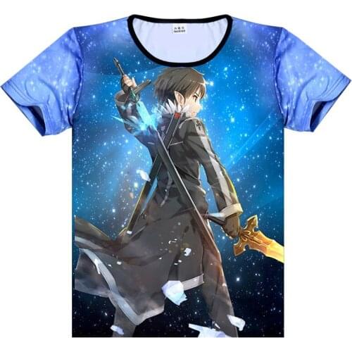 Sword Art Online T-shirt SAO Cosplay Costume Anime Fashion Men Women T Shirt