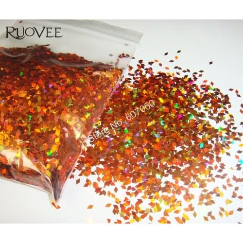 Laser Holographic Copper Bronze Color 2MM Diamond rhombus Glitter Paillette Spangles Shape for DIY Nail Art Decoration