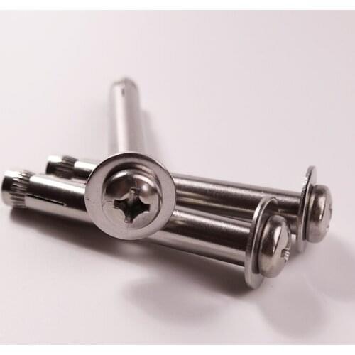 M8 304 Stainless Steel Metric Thread Expansion Screw With Cross Recessed Pan Head Bolt Fastener