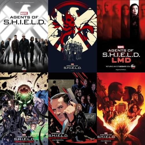 Marvel Classic American TV Series Canvas Painting Wall Art Agents of S.H.I.E.L.D.Posters and Prints Pictures Living Room Decor