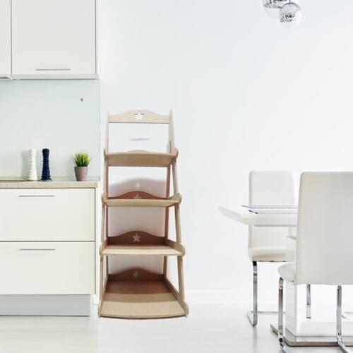 Trend Belt Decorative Kitchen Rack Flower bed 4'lü Multi-Purpose Ladder rack