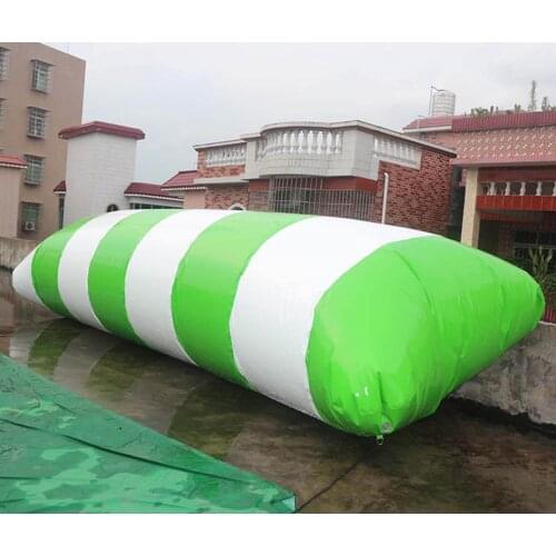 Free Shipping 6*3m 0.9mm PVC Water Blob Jump Inflatable Water Catapault For Amusement Sports Play With Electric Air Pump