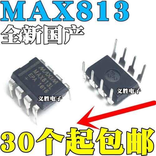 NEW MAX813 MAX813L MAX813LCPA MAX813LEPA DIP8 Watchdog/monitor circuit chip, into eight feet, power management IC