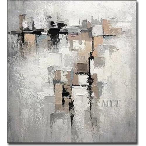 Reflection In The Rain Abstract Oil Painting Hand-painted Wall Art Home Decor Picture Modern Oil Painting On Canvas Unframe