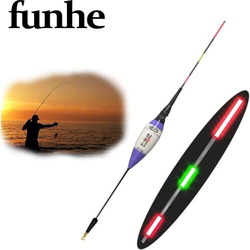Night Fishing Float Luminous LED Electric Float Bobber Buoy+ CR425 Battery Night Light Fresh Water Float Fishing Tackle