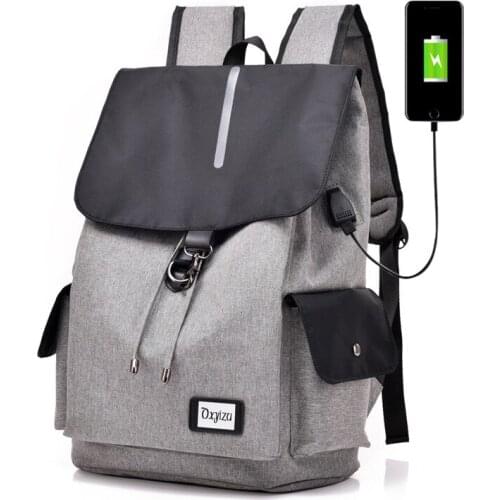 Weysfor Fashion Men Travel Backpack Multifunction USB Charging 15.6 Inch Laptop Backpacks for Teenage Male Waterproof Backpack