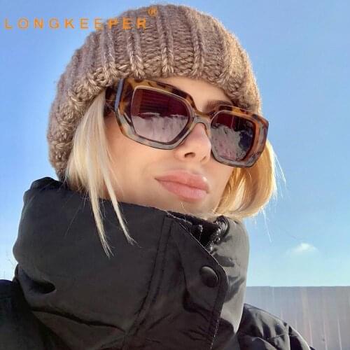 New Trendy Oversized Sunglasses Women Men Vintage Brand Designer Square Sun Glasses Ladies Gradient Shades lentes de sol mujer