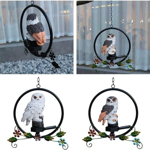 LED Garden Light - Solar Night Lights Owl Shaped Solar-Powered Lawn Lamp - Waterproof, Energy Saving