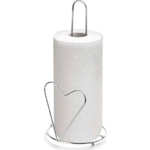 White Heart Vertical Paper Towel Bracket Stainless Metal party material