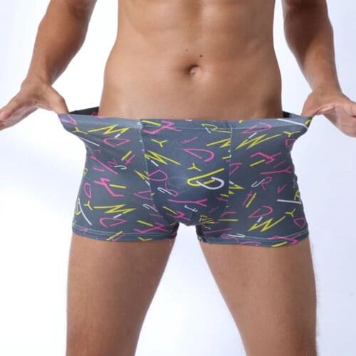 Fashion Mens Underwear Boxers Fashion printed Men Underpants Male Panties Pouch Sheath Underpants vetement homme Boxer