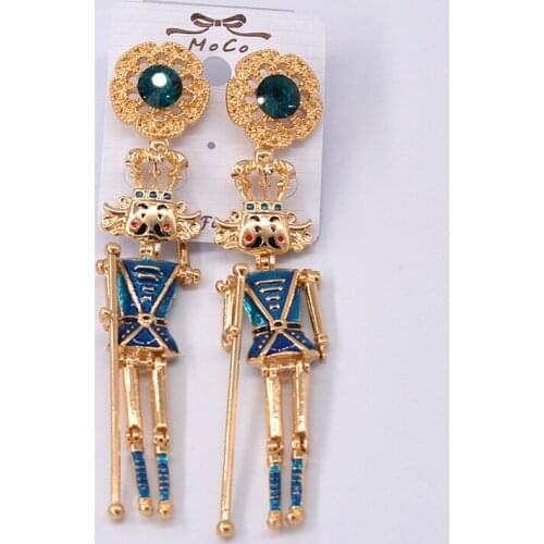 Kings Idol Drops Rhinestone Fashion Earrings for women