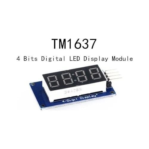 1pcs TM1637 4 Bits Digital LED Display Module For 7 Segment 0.36Inch Clock RED Anode Tube Four Serial Driver Board Pack