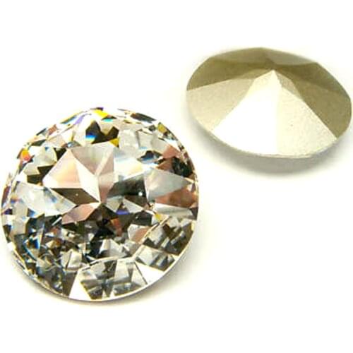 1201 Round Cabochon Chaton 27mm 8pcs Crystal Sew On Brilliant Cut Stones Claw Setting Fancy Rhinestone Crystal DIY Decorations