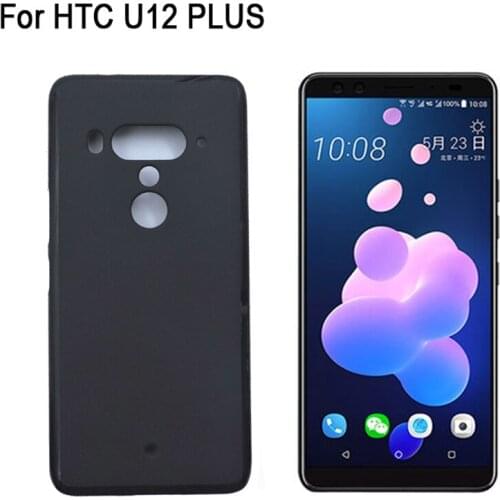 2PCS For HTC U12 plus + case transparent Soft TPU shell back cover For HTCU12 plus cover For HTC U12plus cases