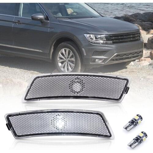 2Pcs For Tiguan 2018 2019 2020 VW Beetle 2012 2013 2014 2015 2016 2017 2018 OEM Clear Lens Side Marker Indicators Bumper Light