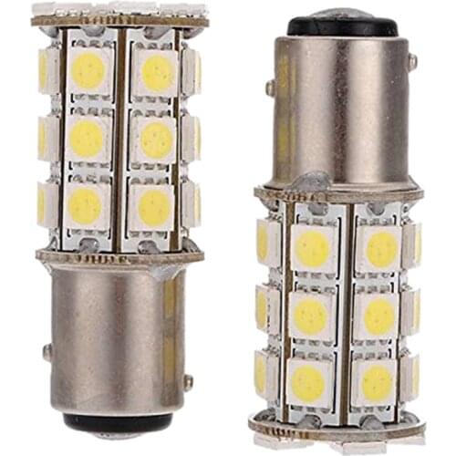 2 x 1157-T25 BAY15D P21 / 5W 27 SMD5050 12V LED Brake Light White Light