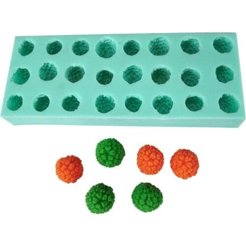 3D Raspberry Raspberry Fruit Cake Mould Ice Cream Chocolate Mold Silicone Molds Baking Clay Mould