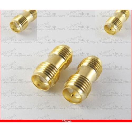50pcs x RP-SMA Female Plug Male Pin to SMA Female RF Straight Coaxial Adapter Connector