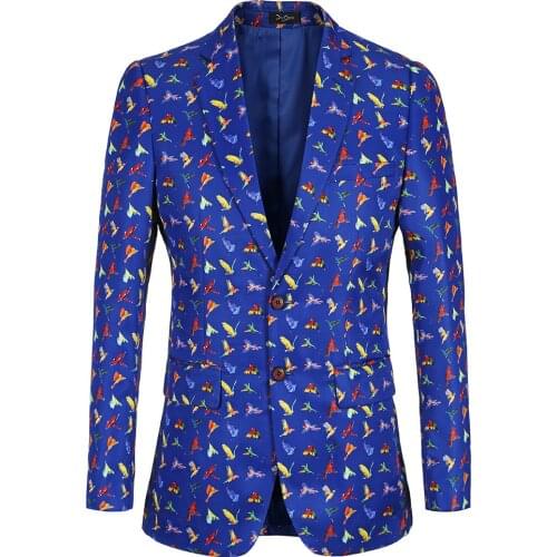 Luogen Blazer Mens Slim Fit Blazer Slim Masculino Business Casual Mens Stylish Blazer Spring Autumn Dot Striped Blazers Mens