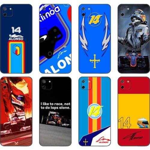 Black tpu Case For OPPO Realme C11 Case For Realme C 11 RealmeC11 Back RMX2185 Case Cover Bumper Fernando Alonso