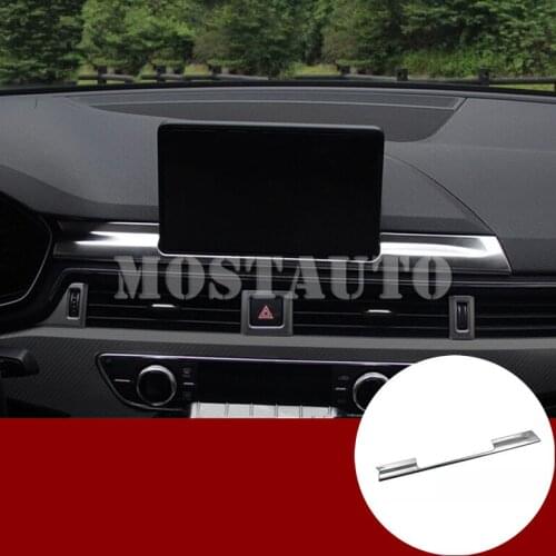 For Audi A5 S5 Interior Center Console GPS Navigation Frame Cover Trim 2017-2020 1pcs Car Accessories Interior Car Decor