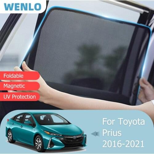 For Toyota Prius 2016-2021 Front Windshield Car Sunshade Side Window Blind Sun Shade Magnetic Visor Auto Door Frame Mesh Curtain