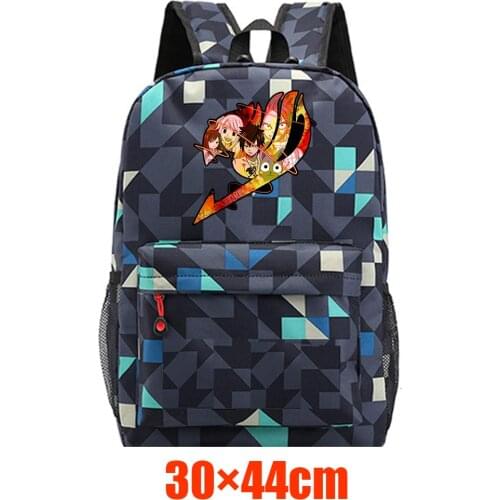 Backpack Anime Fairy Tail Canvas Schoolbag Packsack Casual High Quality Teenger Unisex Student Travel Laptop Bag