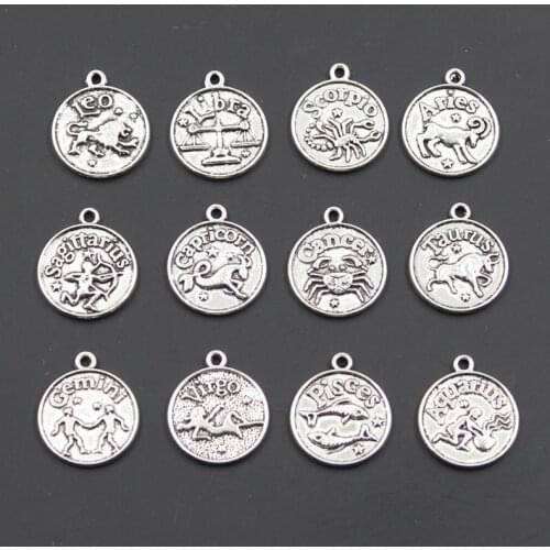 Hroryn Women's Pendants Zodiac Signs