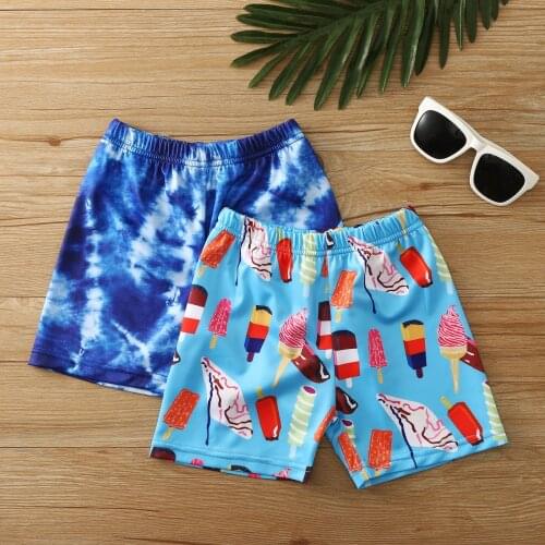 Swimwear For Children Toddler Infant Baby Board Soft Shorts Kids Boys Tie-dyed Swimming Trunks Beach Shorts Swimming Trunks New