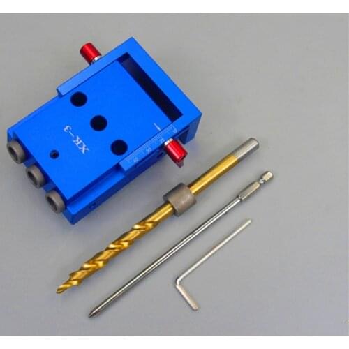 Pocket Hole Jig Kit System For Wood Working & Joinery + Step Drill Bit Oblique Hole Locator Pocket Hole Jig Kit Set