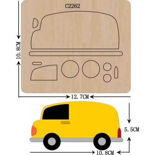 New Car Wooden die Scrapbooking C2262 Cutting Dies