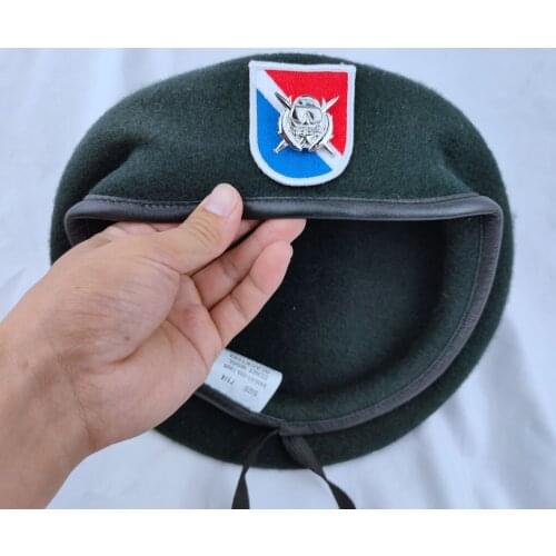 New Us Army 11th Special Forces Group Wool Green Beret & Special Forces Scuba Combat Operations Diver Military Hat