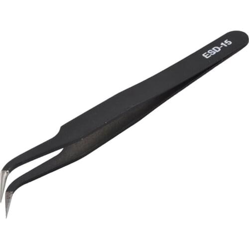 Tweezers Anti-static Stainless Steel Tweezers Maintenance Tools Industrial Precision Straight Tweezers Repair Tools For Eyebrow