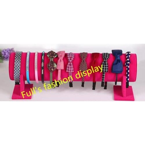 Free shipping 50cm velvet hair jewelry display Multifunction headband hairband holder bracelet watches display stand rack
