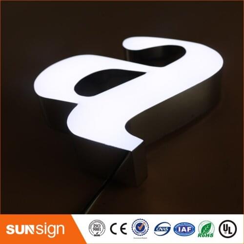 2016 hot sale led frontlit letter sign,led resin letter sign